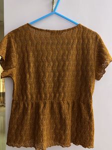 Beautiful Orange Crochet Top