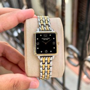 Coach  CASS 14504497 New York Gold Watch HIGH QUAL