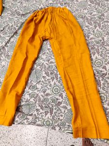Vibrant Yellow Embroidered Kurta Set