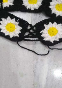 trending crochet flower bralete