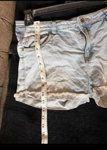 Light Wash Denim Shorts
