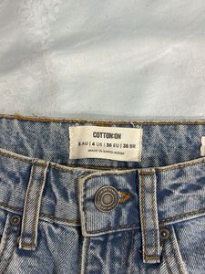 Light Wash Wide Leg Denim Jeans