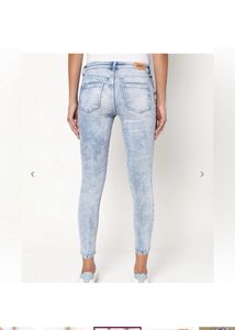 ONLYAcid Wash Mid-Rise Skinny Jeans