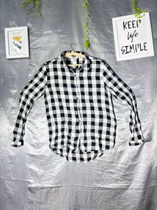 Classic Black & White Checkered Shirt