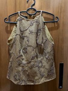 Embellished Sleeveless Top