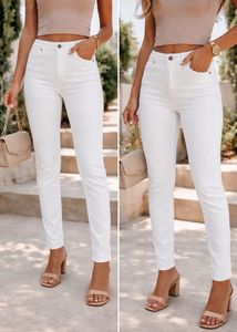 White High-Waisted Skinny Jeans Brand New