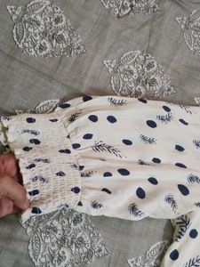 Elegant White Floral Print Top