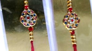 Designer Rakhis for Rakshabandhan combo of 5 piece