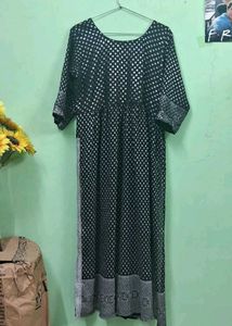 Elegant Black & Silver Gown