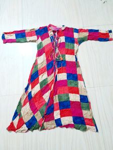 Colorful Patchwork Duster Cardigan