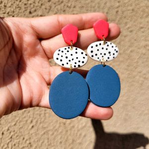 Unique Boho Polymer Clay Earrings