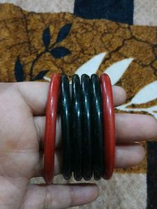 Set of Red and green Bangles