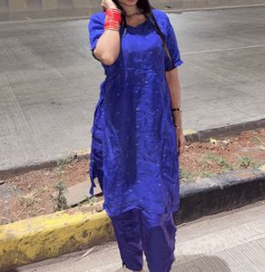 Vibrant Blue Ethnic Kurta Set