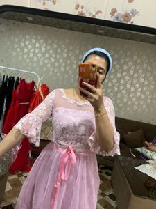 Pink Lace and Tulle Dress❤️🧚🏻‍♀️🎀