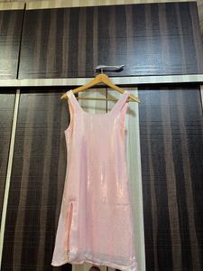 Sparkly Pink Mini Dress