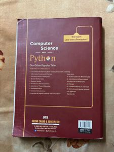 CBSE Class XI Computer Science Textbook