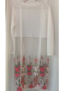 Floral Embroidery Shrug