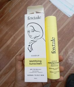 Foxtale Mattifying Sunscreen SPF 70