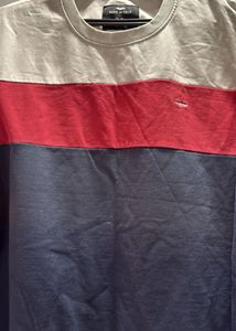 Park avenue Colour Block Crew Neck Sweater, XL
