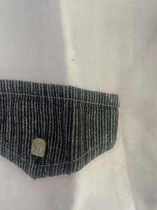Unique White &amp; Gray Accent Shirt