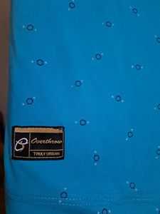 AQUA BLUE MEN T-shirt With Prints