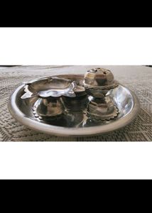 9| Rakhi Set For Bhaiya N Bhabhi With Puja Thali