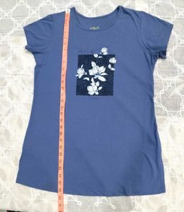 fresh branded Blue Graphic T-Shirt