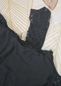 New Black Net Short Kurti