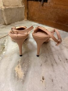 Elegant Slingback Heels with Embellished Detail