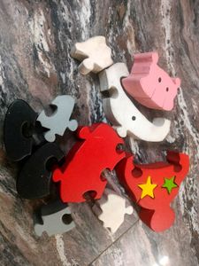 Wooden animal shapes