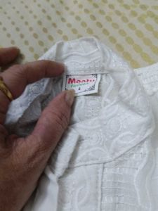 White Kurta For 4 Yr Boy