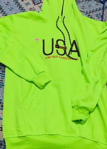 Neon Green USA Hoodie