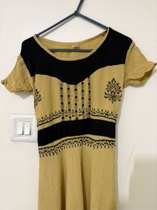 beige kurta