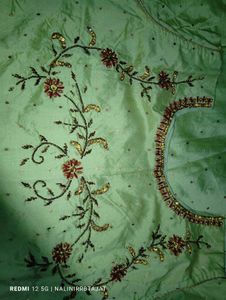 Embroidered Silk Blouse