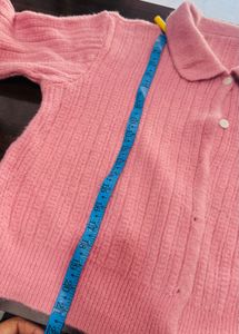 Peach Knit Cardigan