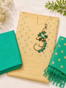 Unstitched Ethnic Wear Fabric Set