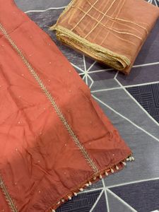 Elegant Peach Kurta Set🧡