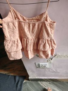 Chic Pink Layered Camisole Top