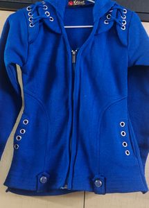 Women Woolen Hooded Sweatshirt