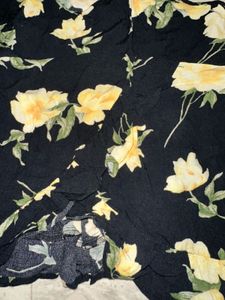 Chic Black Floral Mini Dress