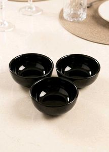 Brand New Set of 5 Black Ceramic Chutney