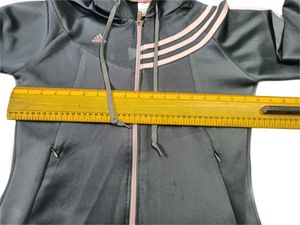 Adidas Grey &amp; Pink Zip-Up Hoodie