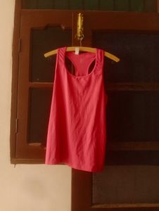 Bright Pink Racerback Tank Top