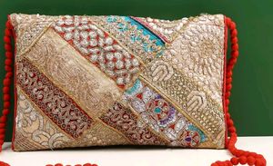 1 Day SaleZari Sequin Handcrafted Clutch Big Size