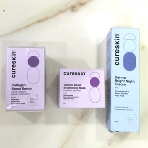 Cureskin Skincare Set - Serum, Mask, Cream