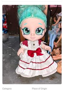 Cute Doll with Teal Hair