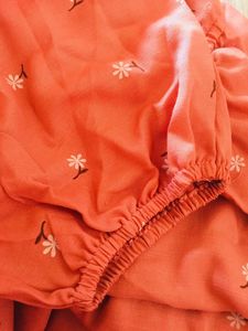 L Size Smokly One Piece Dress
