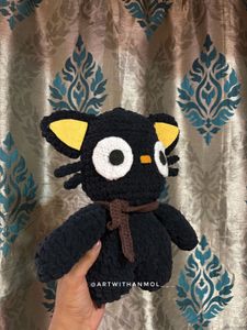 Handmade Crochet Chococat Plushie 🐱🖤