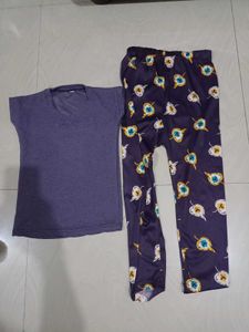 Cozy Eye Print Pajama Set