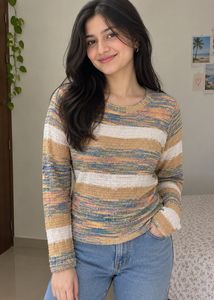 Cozy Striped Long Sleeve Top